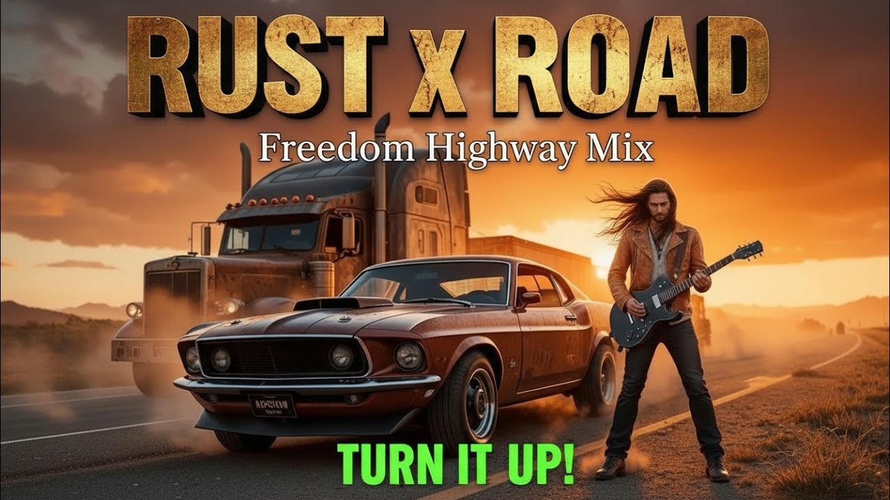 RUSTY X ROCKER – Steel & Smoke Symphony 🚗🔥 #SouthernRockAnthem #RustyCarVibes