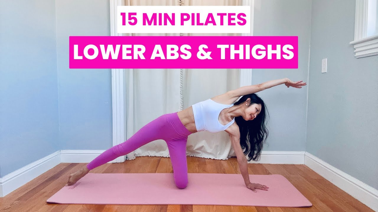 15 Min Lower Abs & Thighs Pilates Workout || Tone & Lean, No Equipment