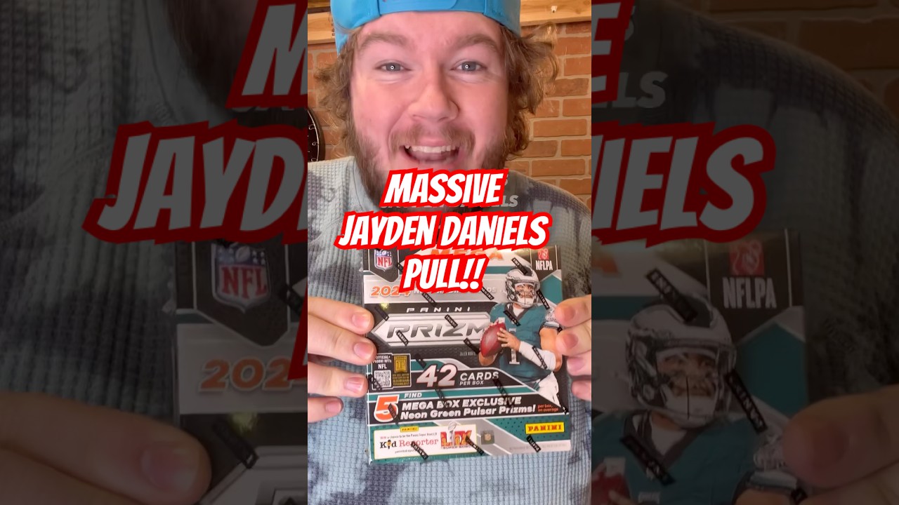 Massive Jayden Daniels pulled! #boxopening #packopening #productreview #sports #sportscards