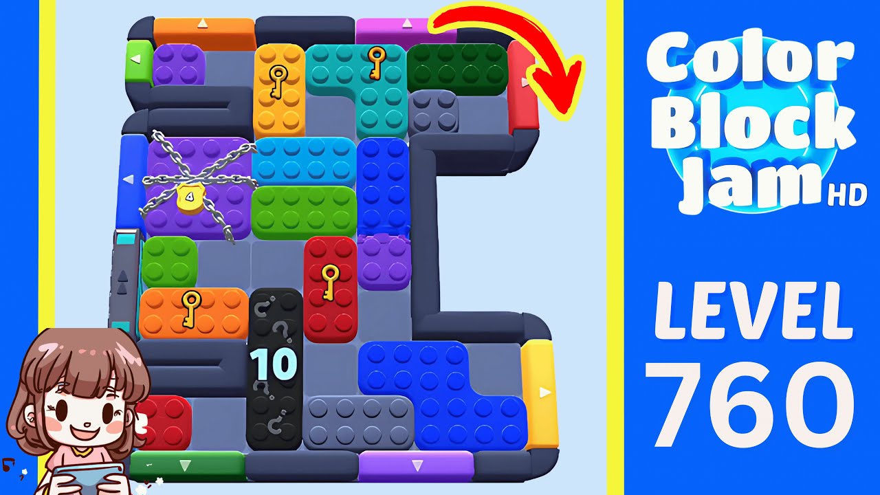 Color Block Jam Level 760 Solution Walkthrough