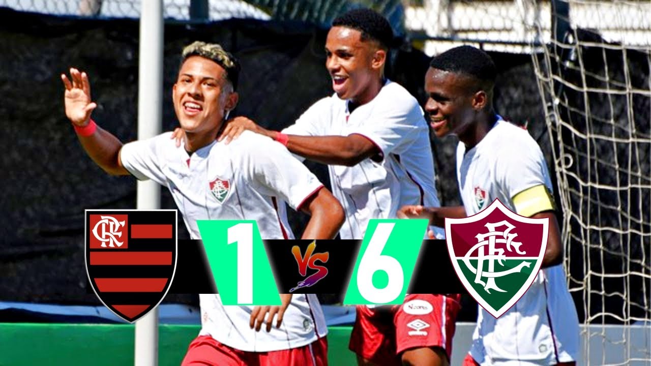 FLAMENGO 1 x 6 FLUMINENSE - MELHORES MOMENTOS SUB-17