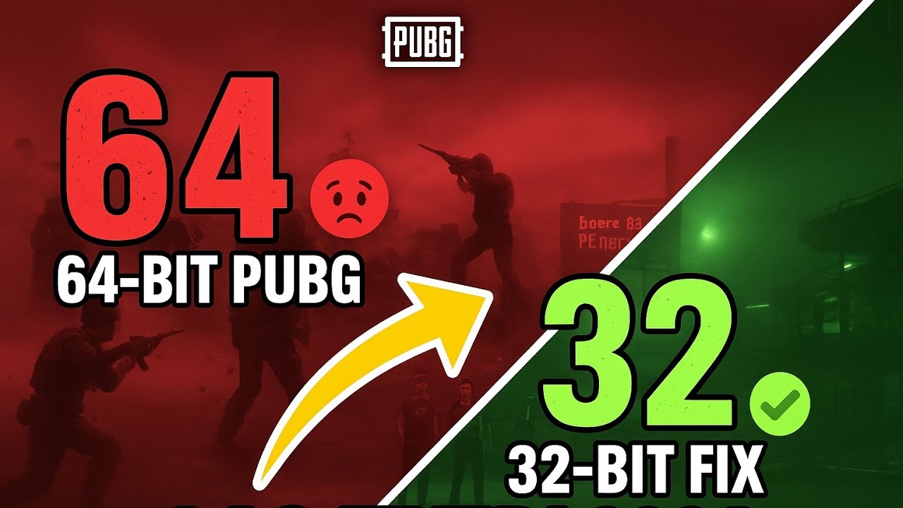 See how to Convert 64bit Pubg in to 32bit 🤩  Full process with guide 🎯✅