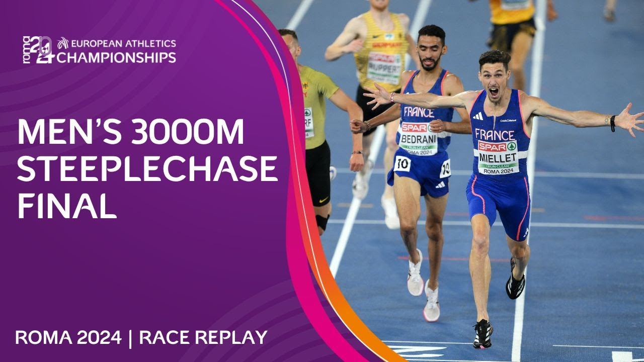 Gold in only his FIFTH ever 3000m steeplechase! 🤯 Roma 2024 race replay