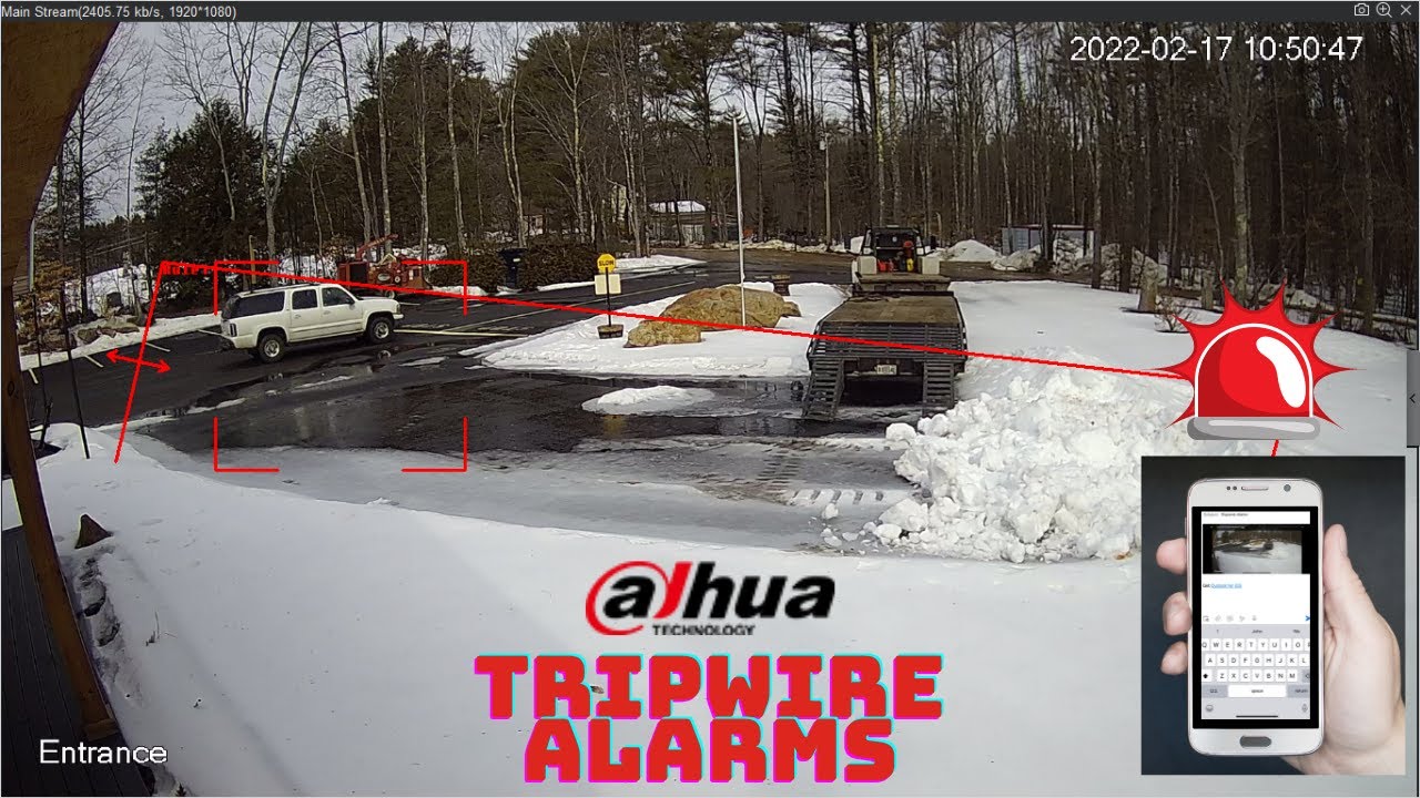 Setting Up Dahua AI Tripwire Alerts for PC and Cellphone Notifications