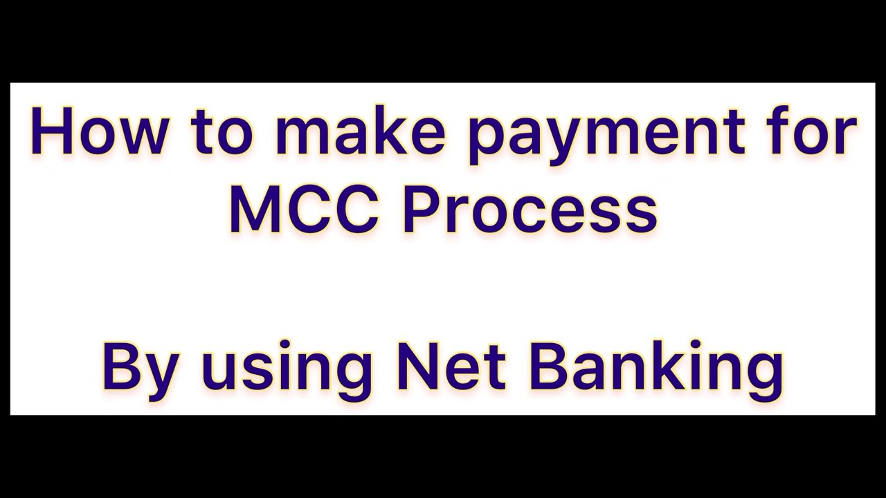 How to make payment for MCC Process by using Internet Banking #mbbs #bds #medical @ASMICareervideo
