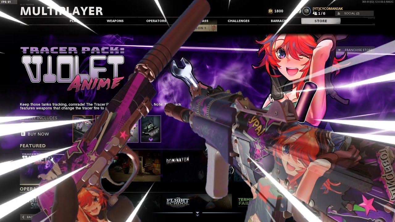the NEW VIOLET ANIME TRACER PACK in COLD WAR! SHOWCASE AND GAMEPLAY (NEW PURPLE TRACER BUNDLE)