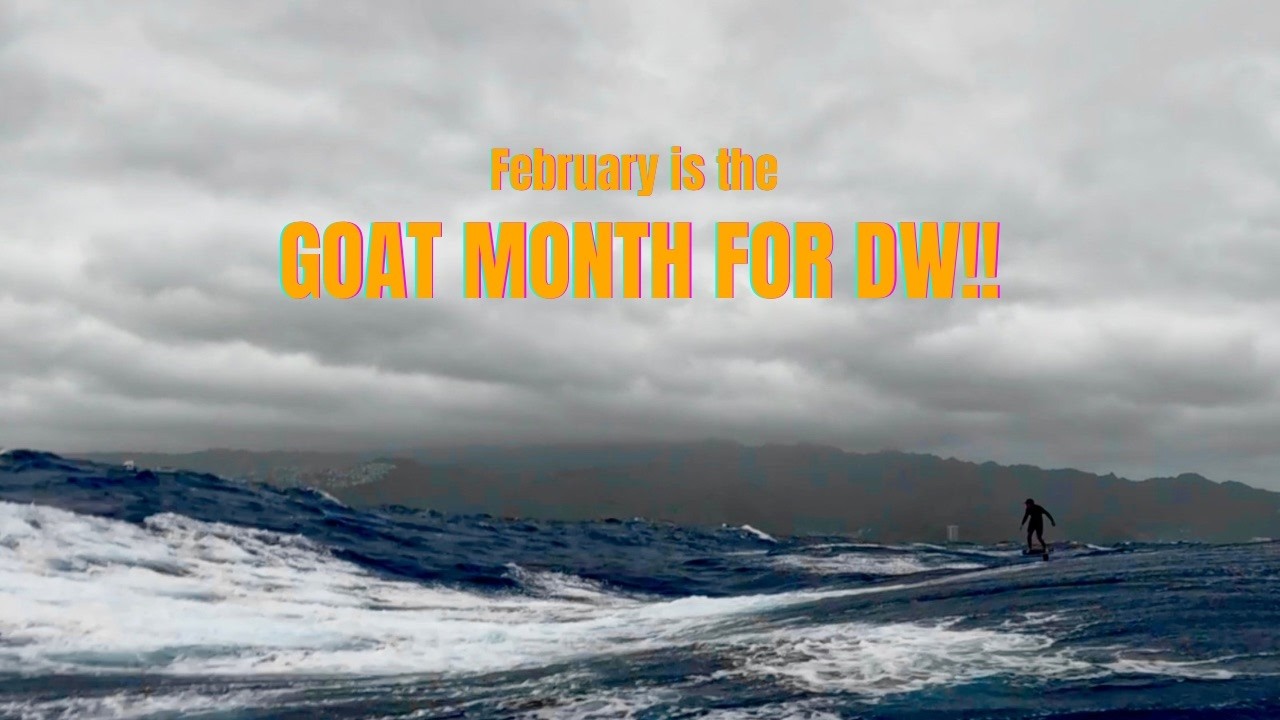 February is the GOAT month for Downwinding in Hawaii!!
