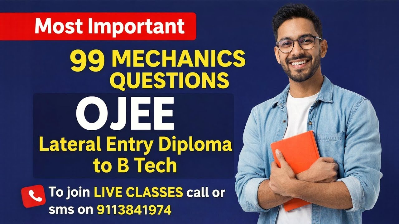 Dynamics most important MCQ Discussion for OJEE Lateral Entry (Diploma to B. Tech)