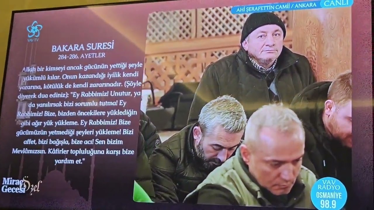 Aslanhane Camii-Miraç Özel Yayını... Bakara suresi Son Ayetleri