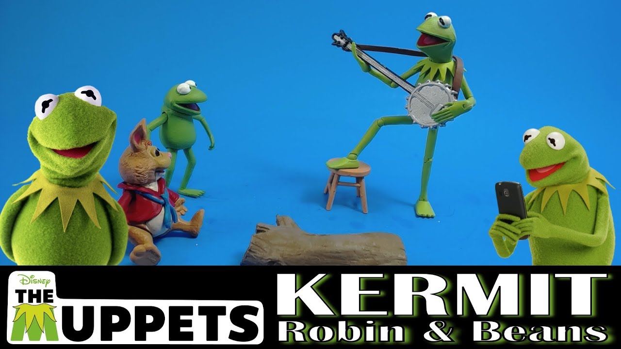 Diamond Select The Muppets Series Kermit the Frog, Robin & Beans Action Figure Review