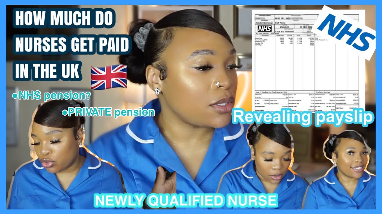 HOW MUCH DO NURSES (BAND 5) IN THE UK 🇬🇧 GET PAID?(2022)| MONTHLY SALARY |NHS OR PRIVATE PENSION ?