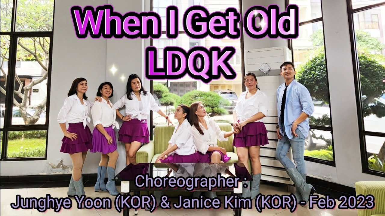 TGIF | When I get Old LDQK | LINE DANCE | Phrased Intermediate | Junghye Yoon & Janice Kim