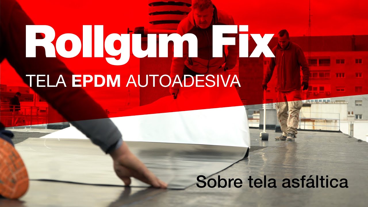 Impermeabilização EPDM autoadesiva com Rollgum Fix