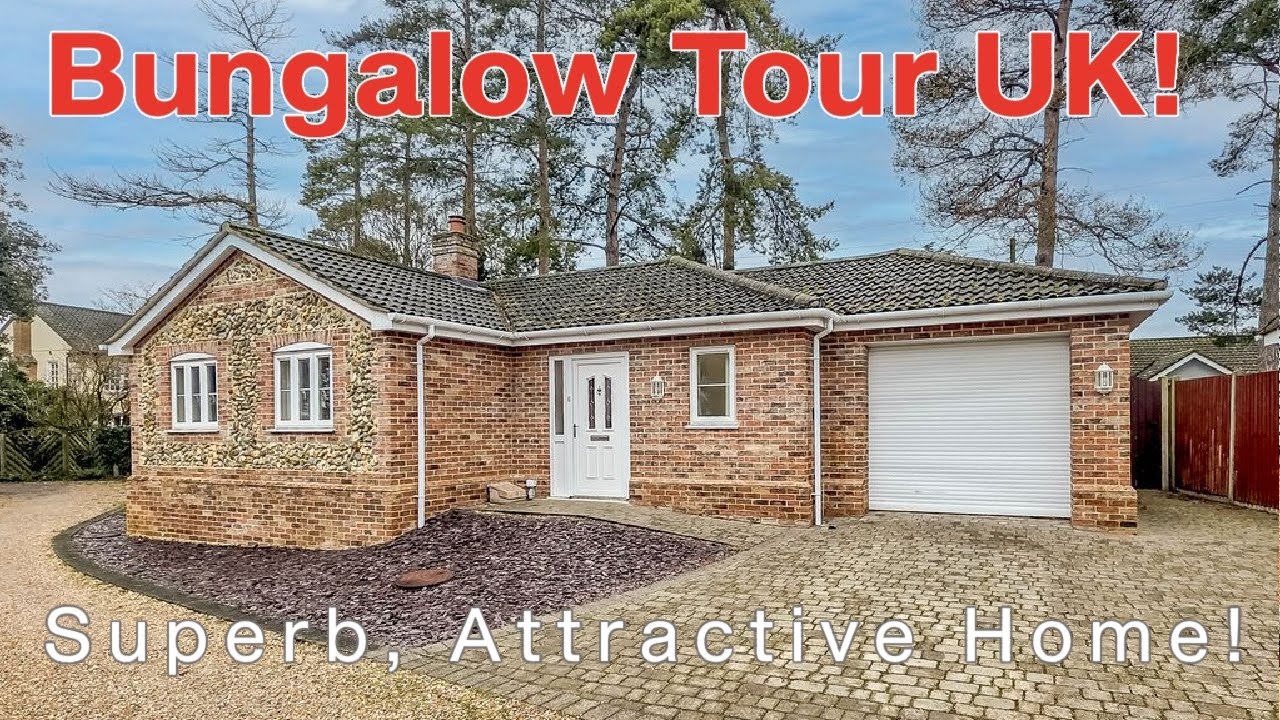 BUNGALOW TOUR UK  Fantastic Home!  For Sale £325,000 Swaffham, Norfolk, Longsons Agents.