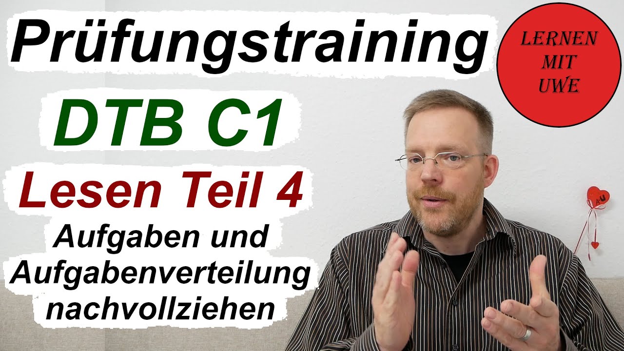 Deutsch-Test für den Beruf C1 – 05 – Prüfungsteil Lesen Teil 4