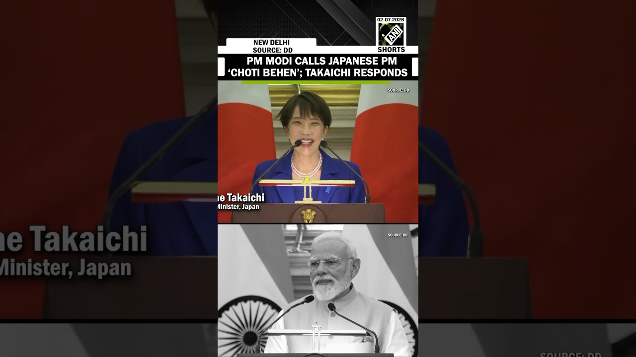 PM Modi begins his speech by calling Japan PM Sanae Takaichi as 