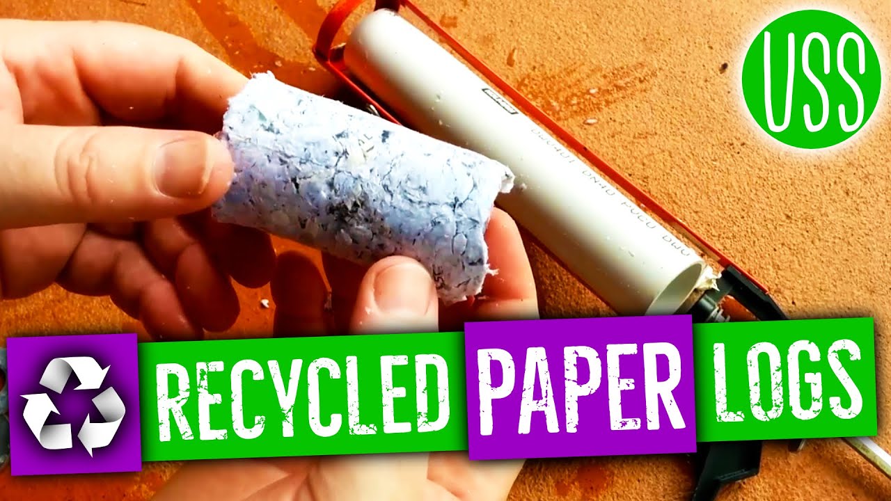 How To Make Recycled Paper Fire Logs