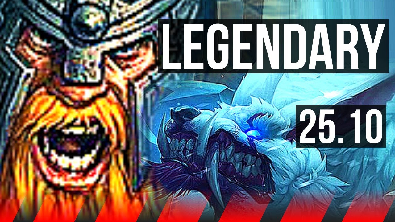 OLAF vs WARWICK (TOP) | Rank 7 Olaf, Legendary, 10/3/7 | EUNE Challenger | 25.10
