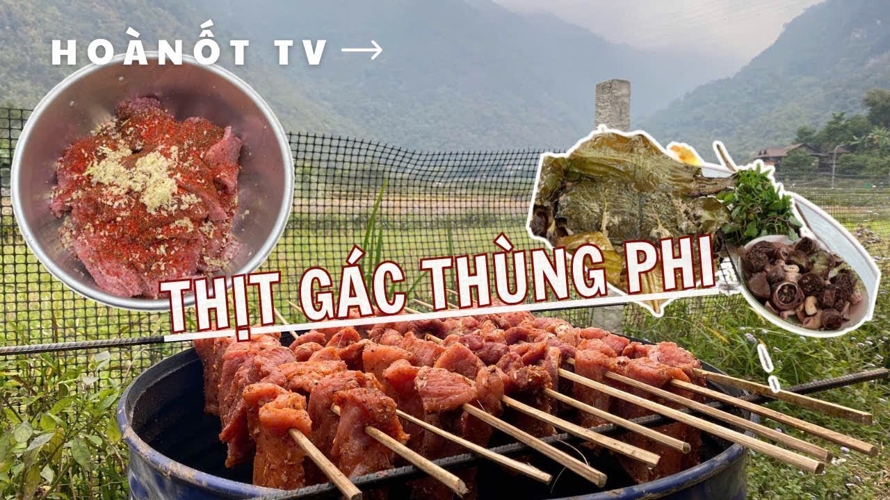 THỊT SẤY THÙNG PHI LIỆU CÓ GIỐNG THỊT TREO GÁC BẾP TÂY BẮC