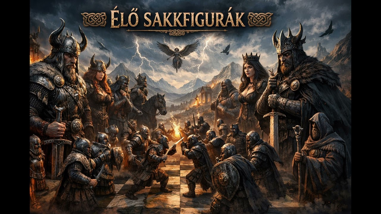 Élő sakkfigurák (Viking stílusban)