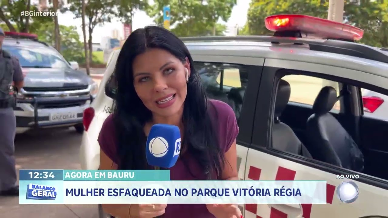 Agora em Bauru: mulher esfaqueada no Parque Vitória Régia