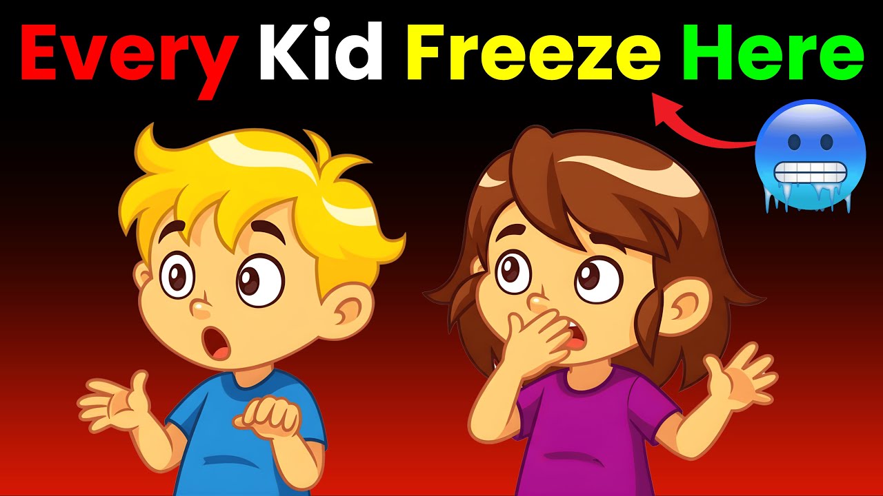 Every Child Freezes When This Happens 😳🥶