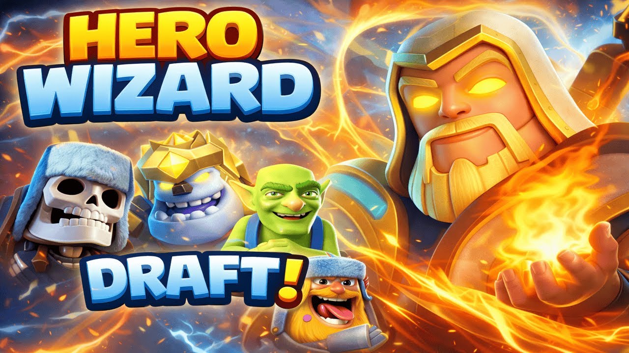 Messing Around with Hero Wizard Draft! | Clash Royale Gameplay