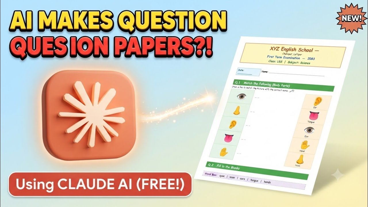 Create Professional Question Papers in Minutes! - Claude AI for Teachers