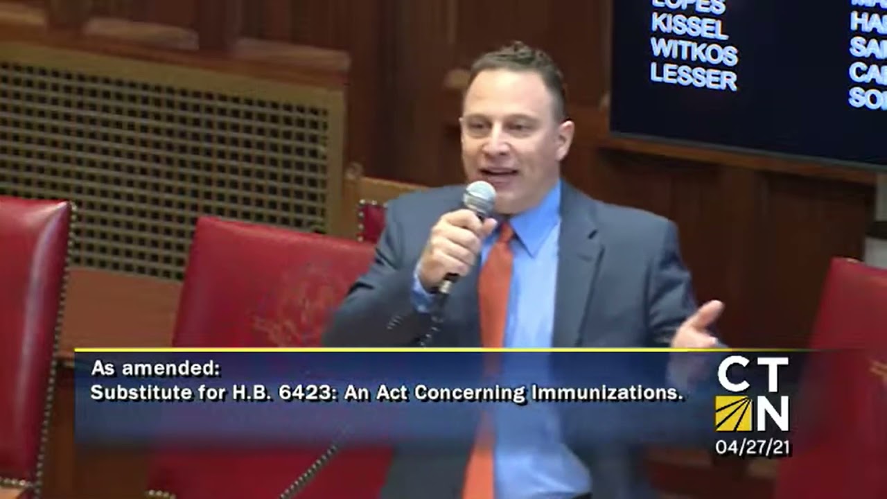 Senator Rob Sampson passionately defends parental rights and the religious exemption for vaccines.