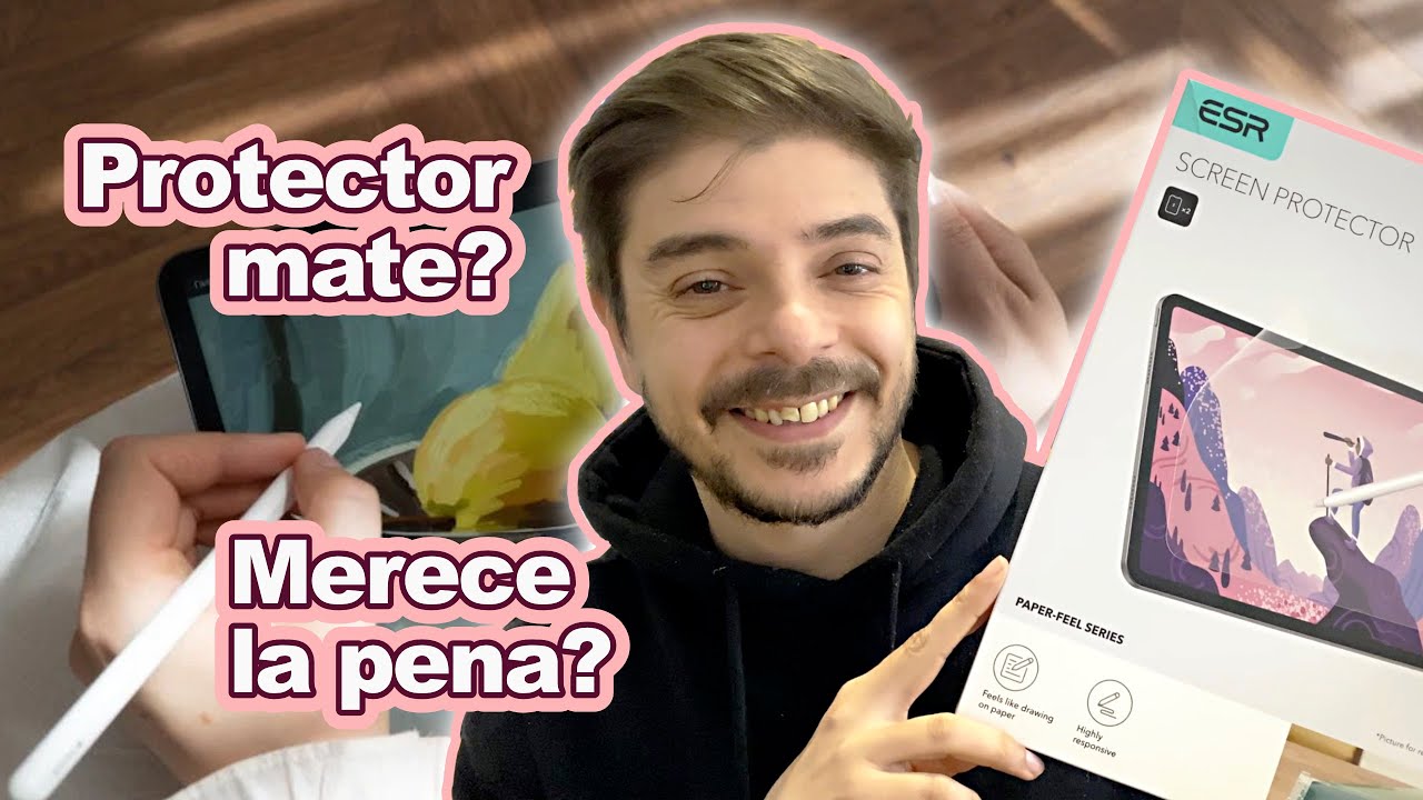 ¿El Mejor Protector Mate para Dibujar en iPad? Unboxing y Review ESR Paper Feel