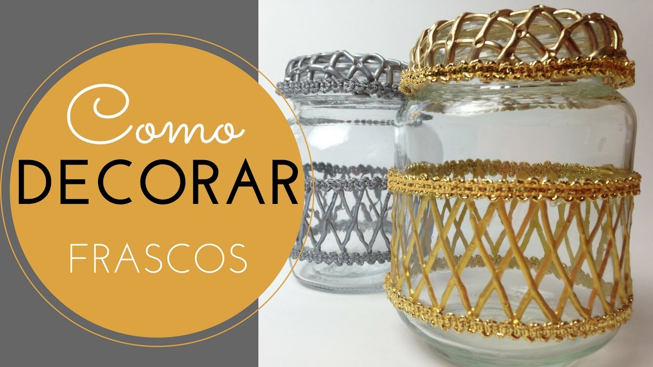 Como Decorar un Frasco con Masilla Epoxi y Pintura Acrílica