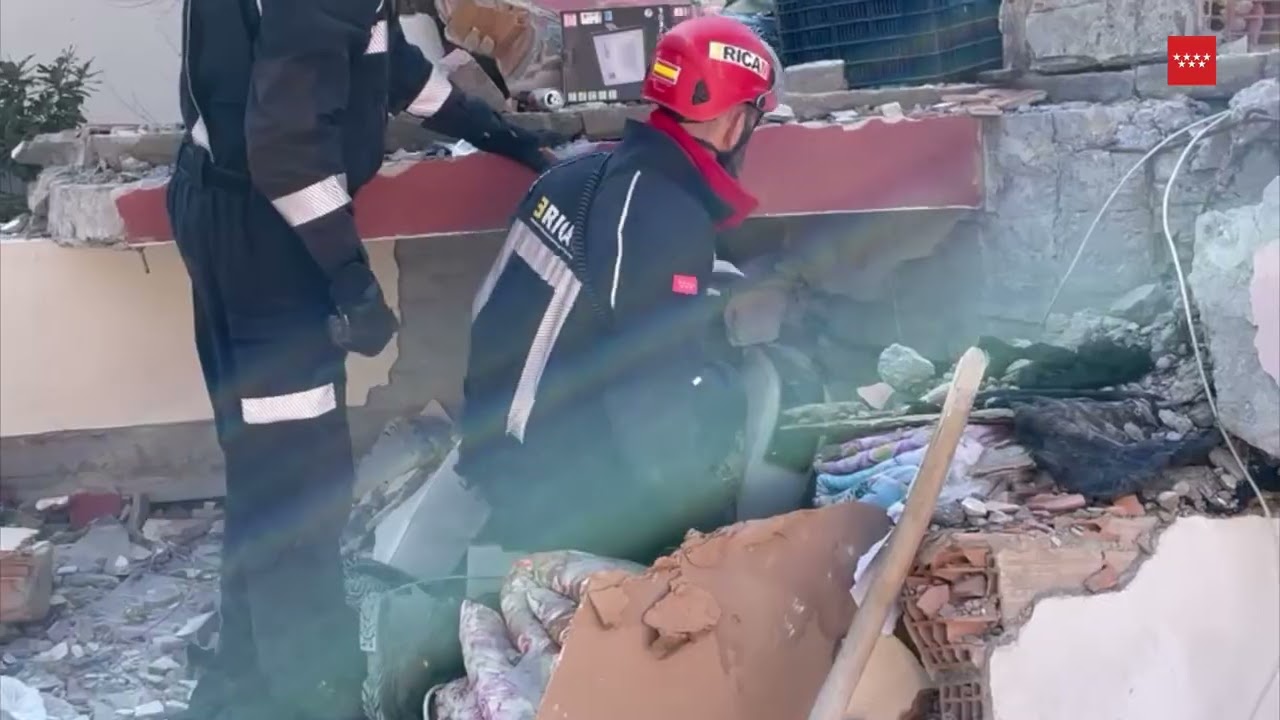 El ERICAM continúa su labor de búsqueda y rescate en Turquía.