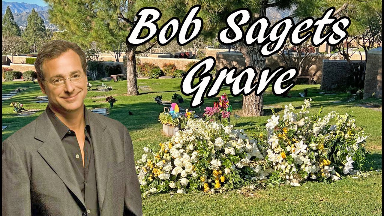 The Grave of Bob Saget and his House in Brentwood California