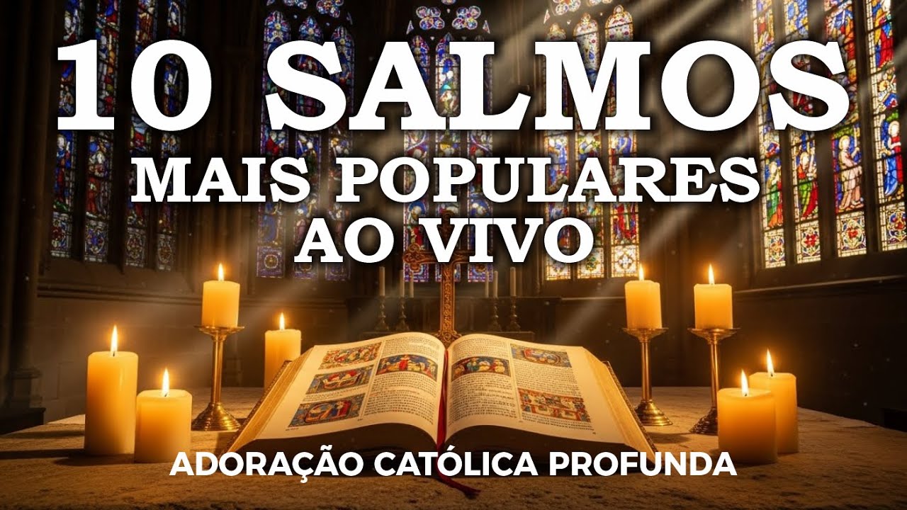 10 SALMOS MAIS POPULARES AO VIVO | Adora&ccedil;&atilde;o Cat&oacute;lica Profunda 🙏