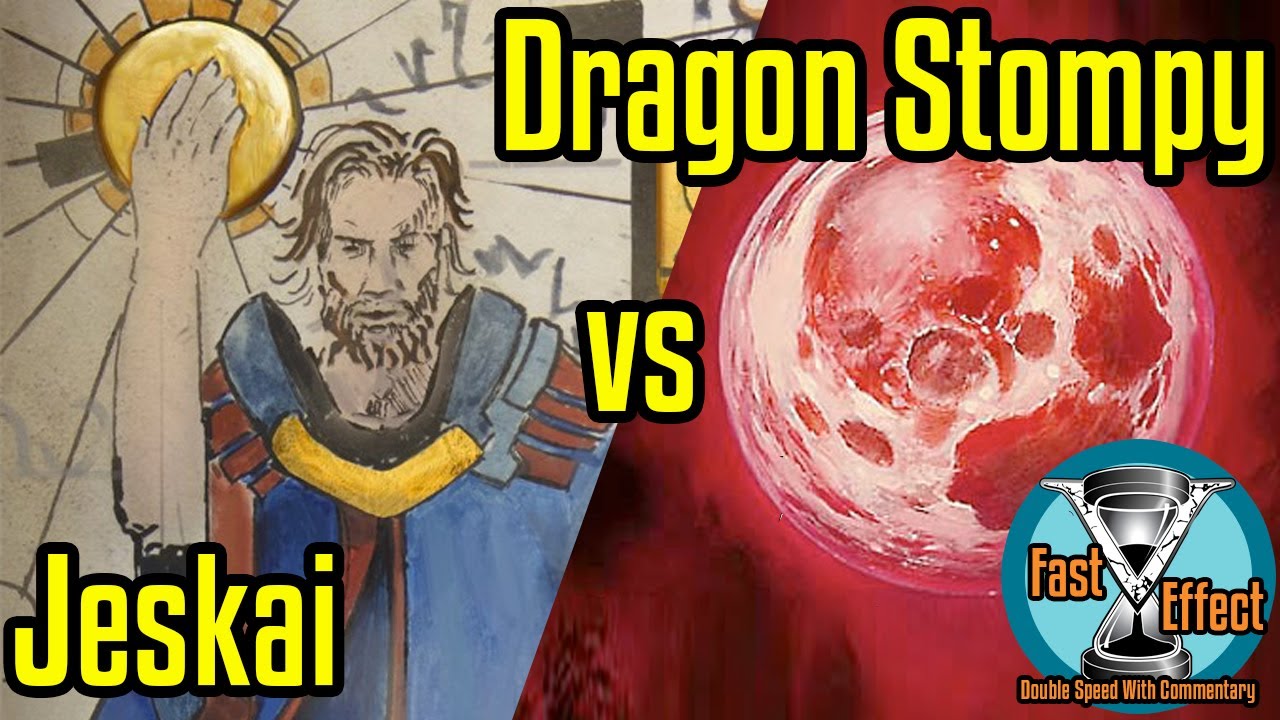 Jeskai vs Dragon Stompy | Legacy Magic: The Gathering w/Commentary | Fast Effect | ELD's MTG