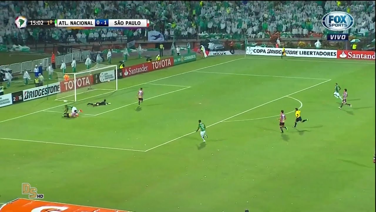 Gols - Atlético Nacional 2 x 1 São Paulo - Semifinal Libertadores 2016