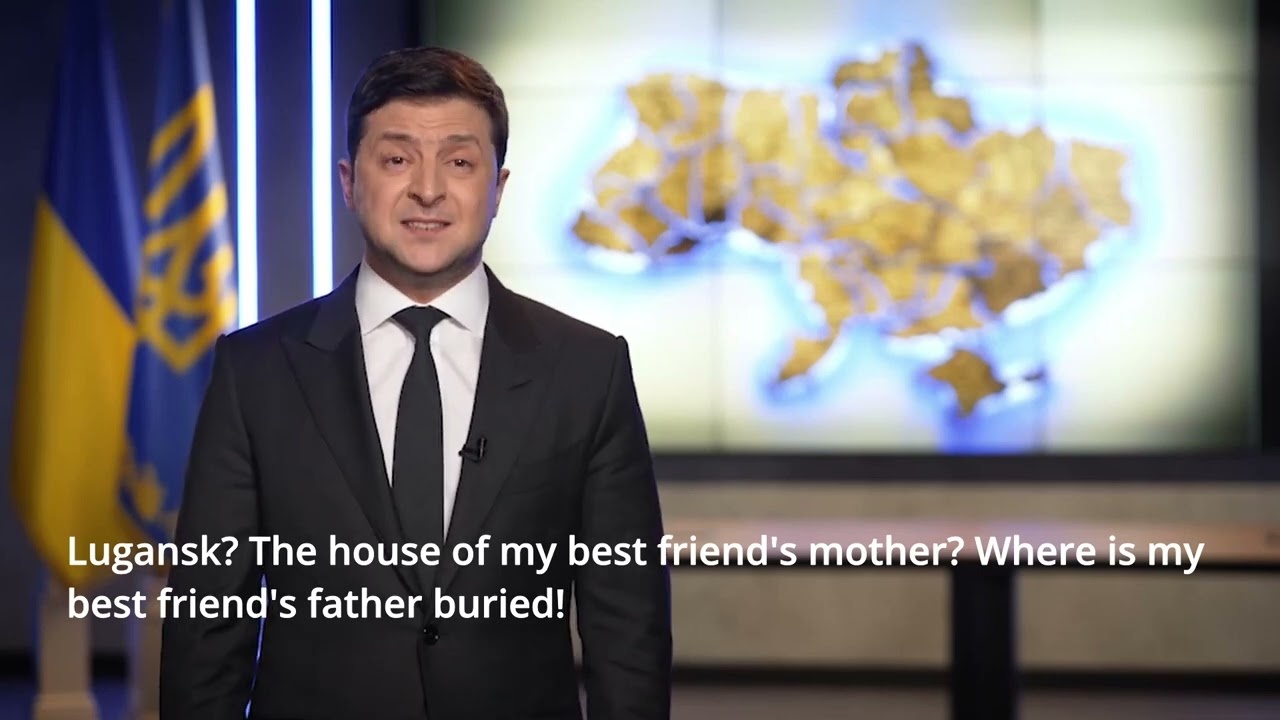 Ukraine President Zelensky. Speech 1 hour before the invasion (ENG SUB)