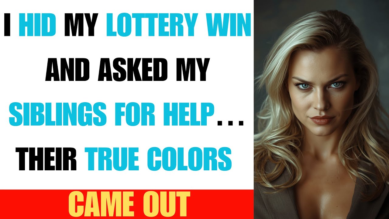 I Hid My Lottery Win and Asked My Siblings for Help… Their True Colors Came Out