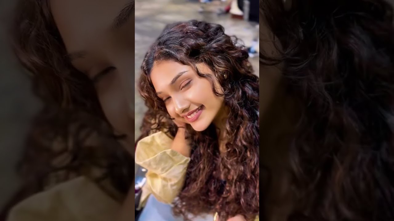 අනේ එයා කොණ්ඩෙට කරපු වෙනස​ බලන්නකෝ 🥺👩&zwj;🦱❤️#youtubeshorts #suhandi #curlyhair #love #trending