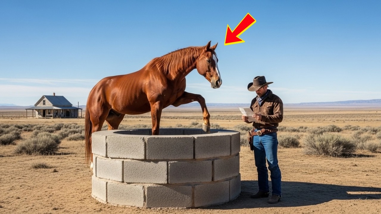Der Rancher erbte einen trockenen Brunnen … bis sein Pferd ein vergrabenes Geheimnis witterte.