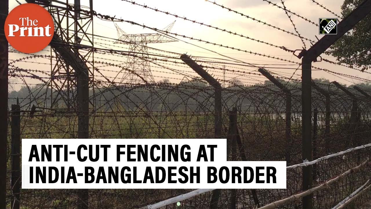 Anti-cut fencing installed along the India-Bangladesh border to improve surveillance