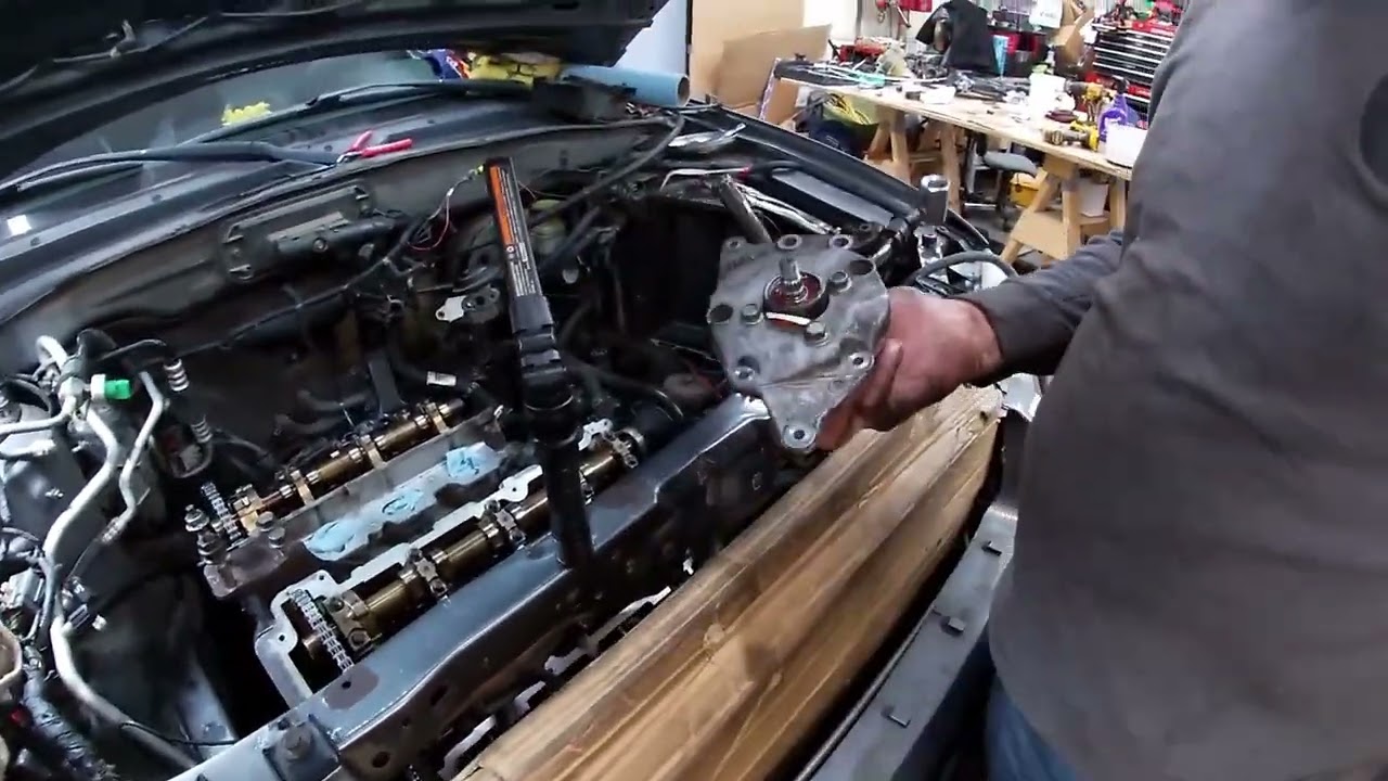 2004 Ford Escape 3.0 Headgaskets, Timing cover, Oil Pan & More!  Pt 4 - Installing engine components