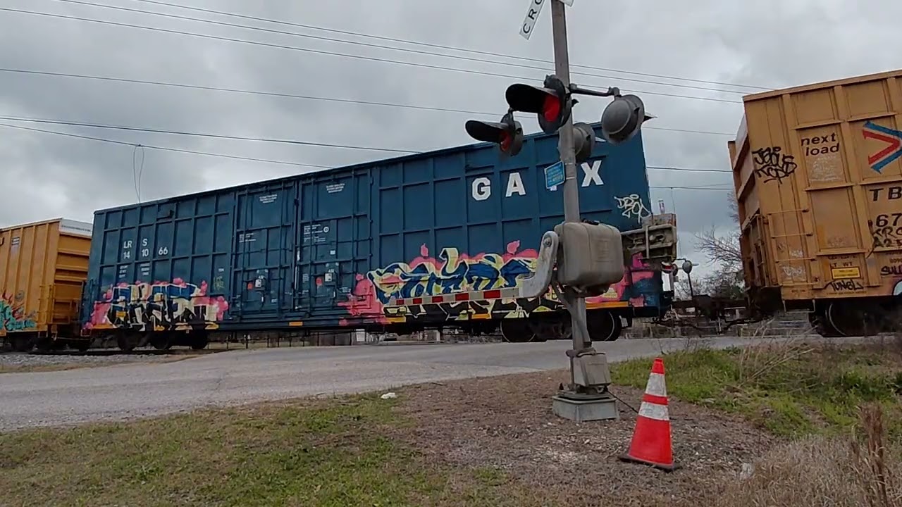 Union Pacific train passing through Sjolander RD