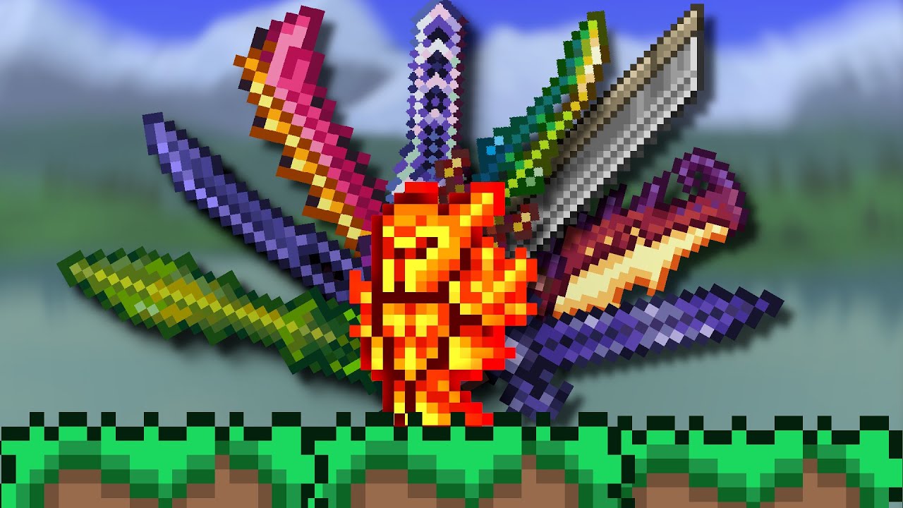 Terraria, mas eu tenho ESPADAS INFINITAS!