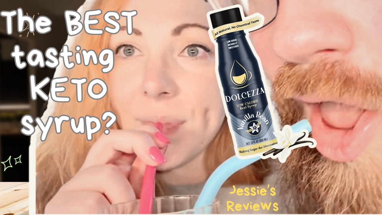 Keto Vanilla Syrup Review - Is this the BEST tasting keto syrup? ☕Dolcezza Vanilla Iced Coffee