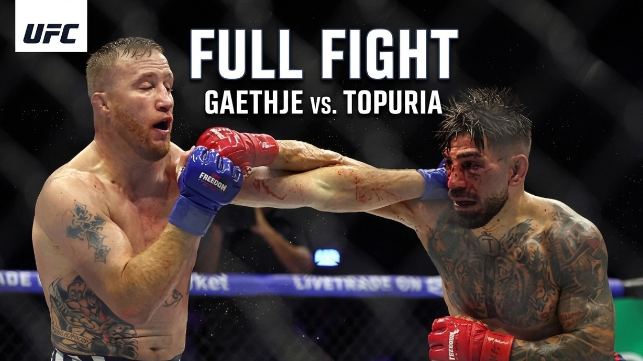 Ilia Topuria vs. Justin Gaethje FULL FIGHT Highlights & Review | UFC Freedom 250
