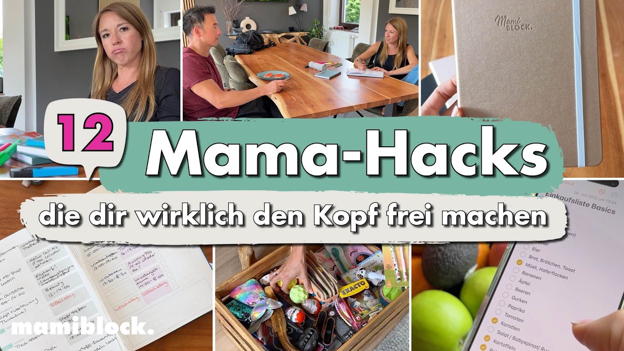 12 Mama-Hacks ❌ MENTAL LOAD | Tricks, die dir wirklich den Kopf frei machen | mamiblock