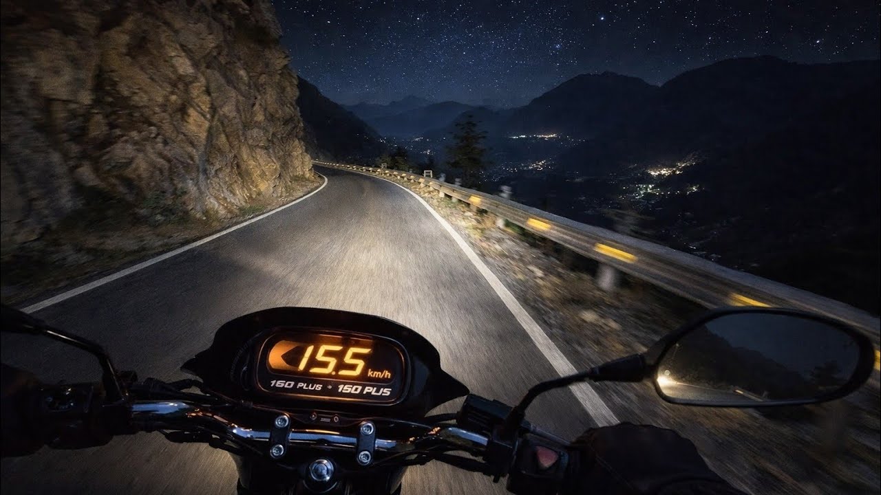 Mountain Night Ride | Silence Speed & Peace 🌙⛰️