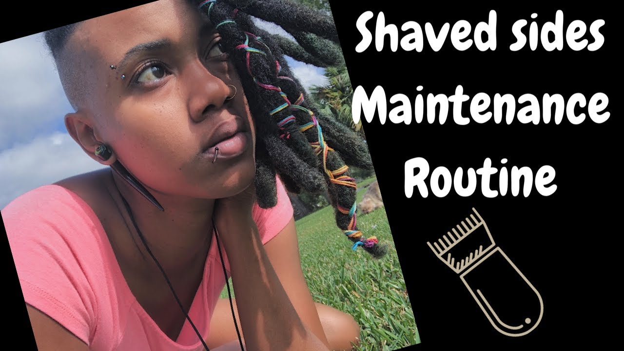 SHAVED SIDES UNDERCUT  Maintenance Routine | Thick LOCS
