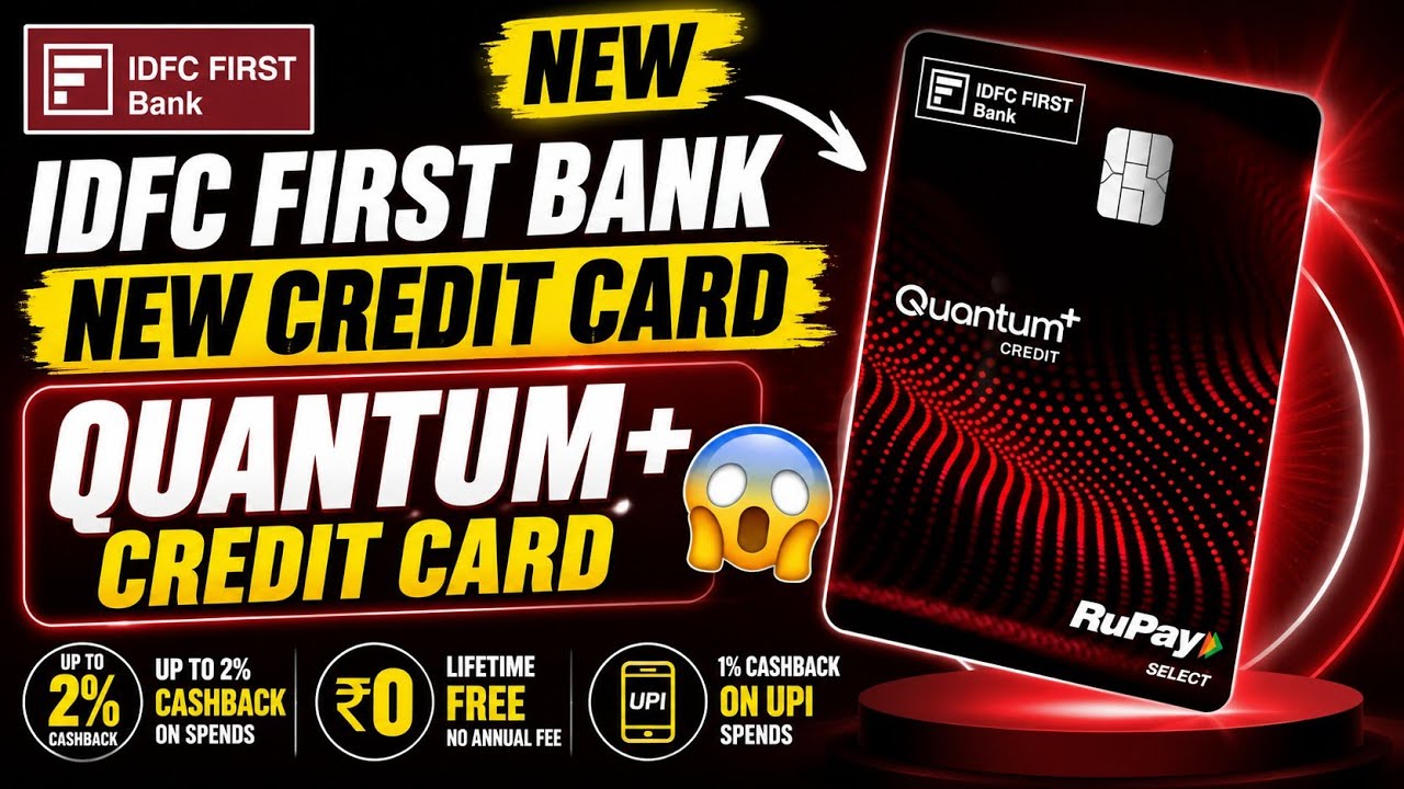 Idfc first bank Quantum+ credit card | 100% limit of Fd | Instant Approval 😍